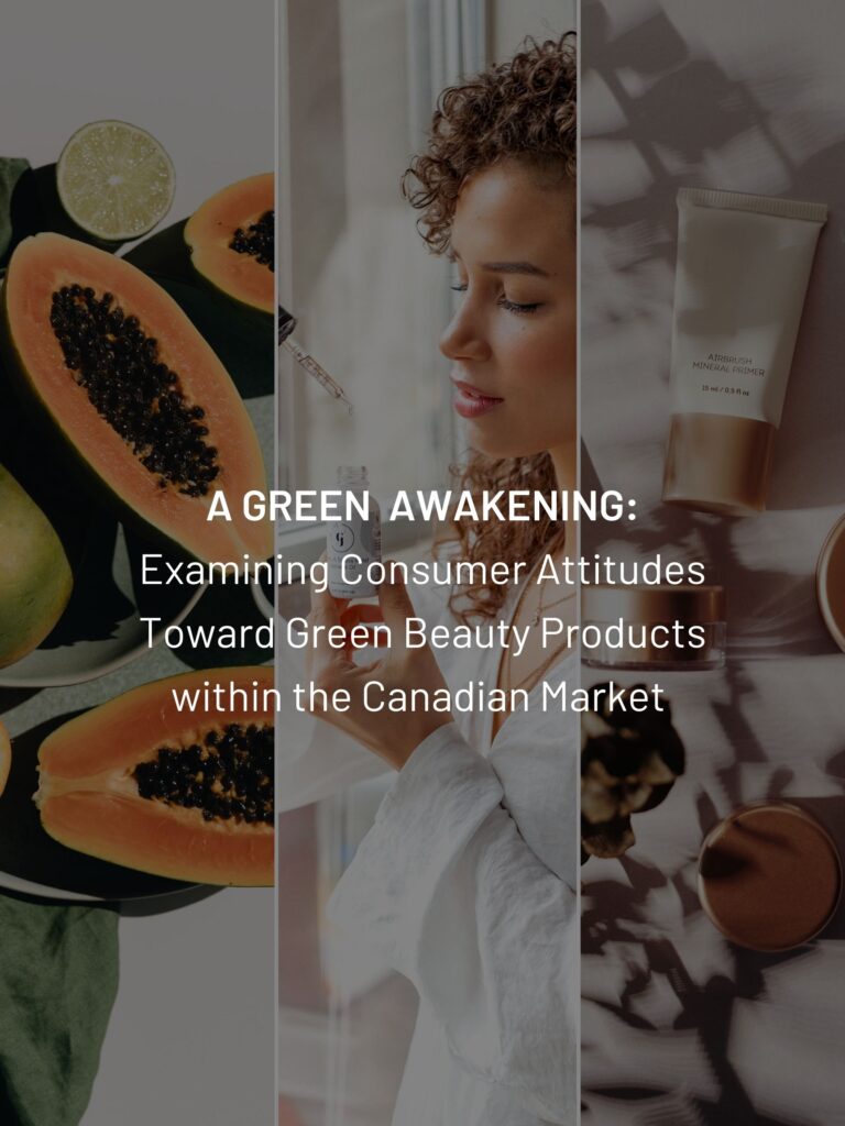 examining consumer attitudes toward green products in the canadian market